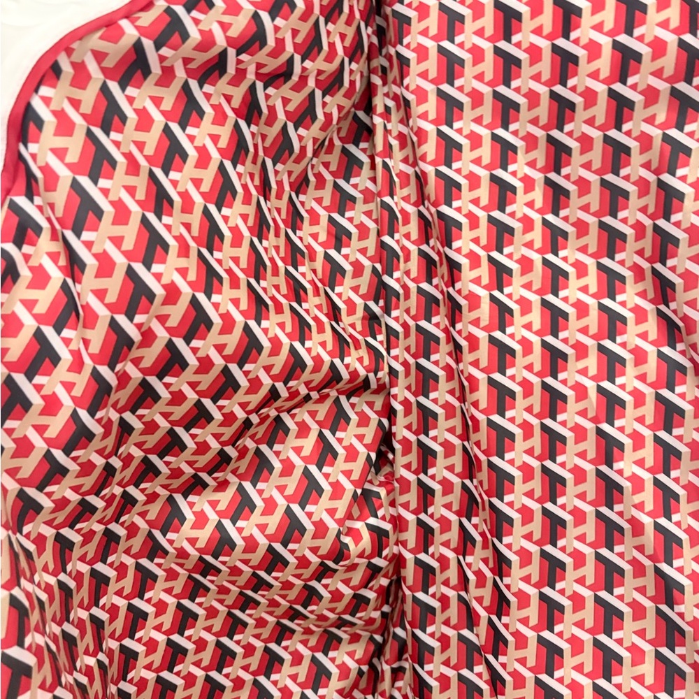 Tommy Hilfiger White Jacket with Red and Blue Stripes - Picture 13 of 16